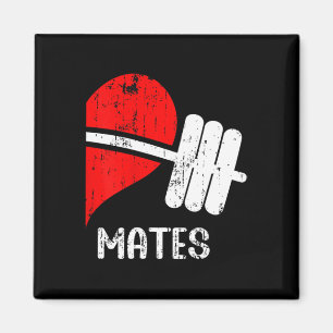Swole Mates Couples Matching Gym Funny Tee Weightl Magnet