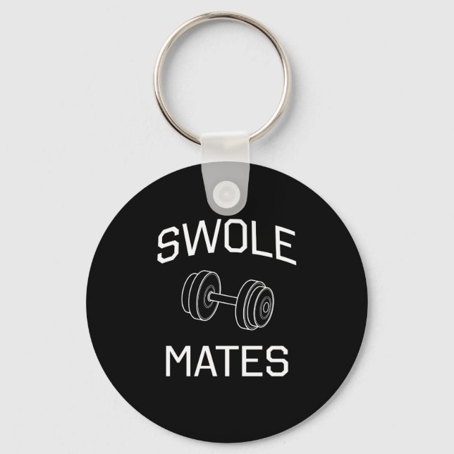 Swole Mates Key Ring (Front)