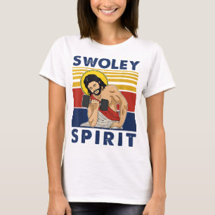 Swoley Spirit WEIGHT LIFTING Jesus Swoley Spirit T-Shirt