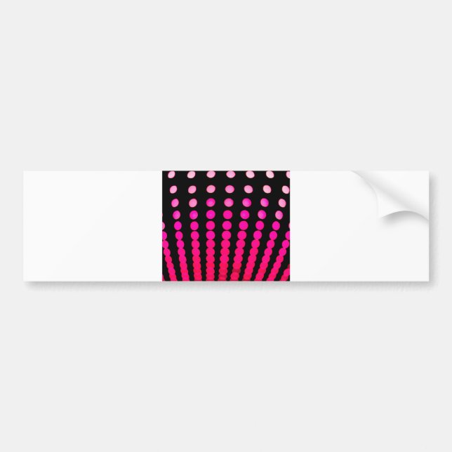 swooped dots bumper sticker (Front)