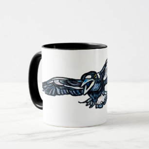 Swooping Magpie Mug