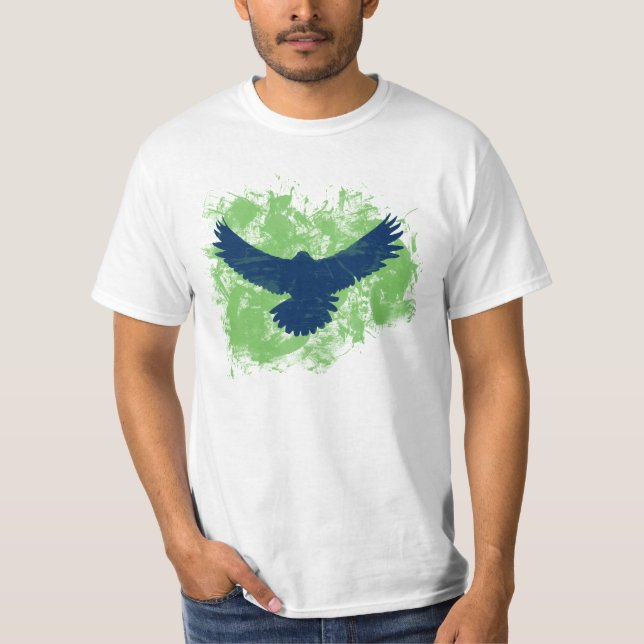 Swooping Seahawk Bird for the Game T-Shirt (Front)