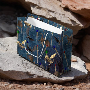 Sword and Dragon Large Gift Bag