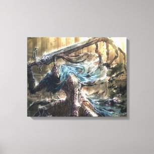 Sword art Premium Wrapped Canvas (Gloss)