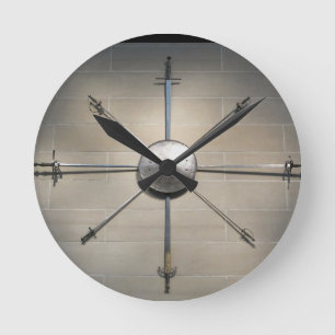 Sword Art Round Clock