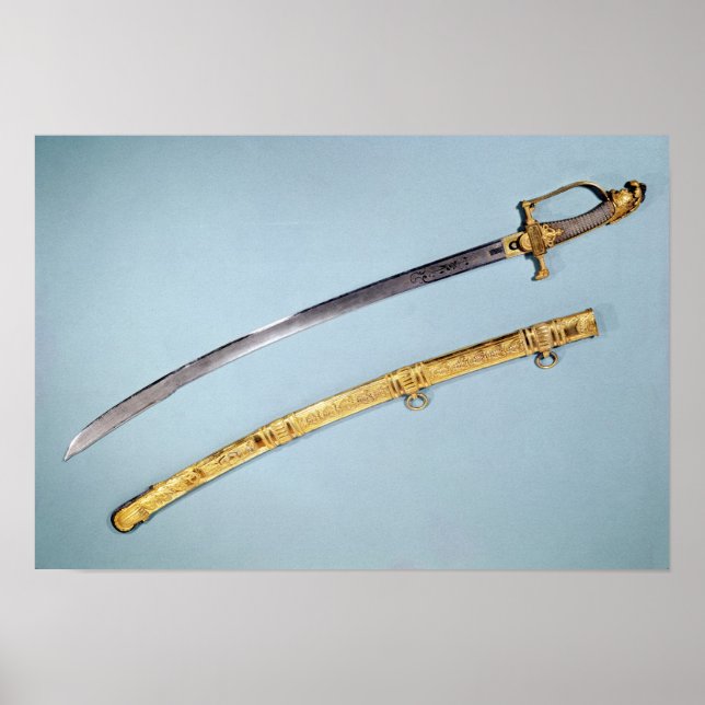 Sword given to Napoleon I  by the Directoire Poster (Front)