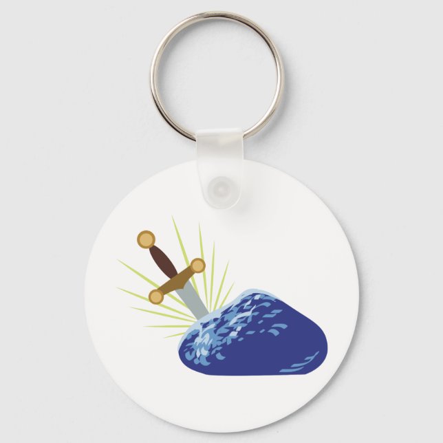 Sword In Stone Key Ring (Front)