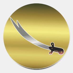 Sword of Ali Classic Round Sticker
