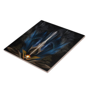 Sword OF Light Fractal Art Tile