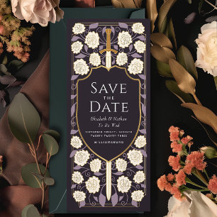 Sword & Shield Mediaeval Fantasy Save the Date Invitation
