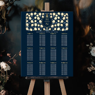 Sword & Shield Mediaeval Monogram  Seating Chart