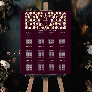 Sword & Shield Mediaeval Monogram Seating Chart