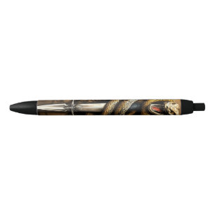 Sword snake black ink pen