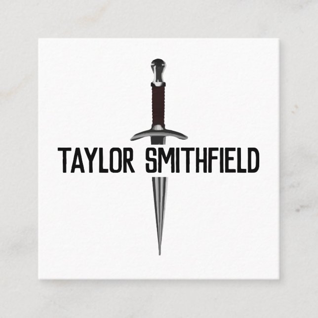 sword square business card (Front)