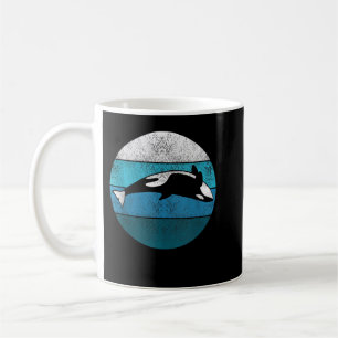 Sword Whale Killer Whale Retro Gift Sea Creatures Coffee Mug