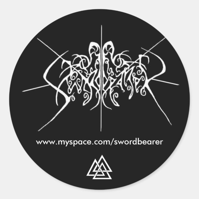 Swordbearer sticker with Valknut (Front)