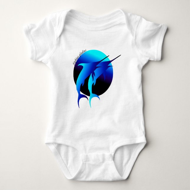 Swordfish Duo Baby Bodysuit (Front)