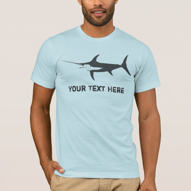 Swordfish fishing art T-Shirt (Front)