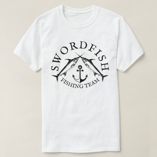 Swordfish Fishing Team T-Shirt (Design Front)