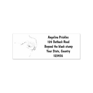 Swordfish sailfish fun cartoon illustration rubber stamp
