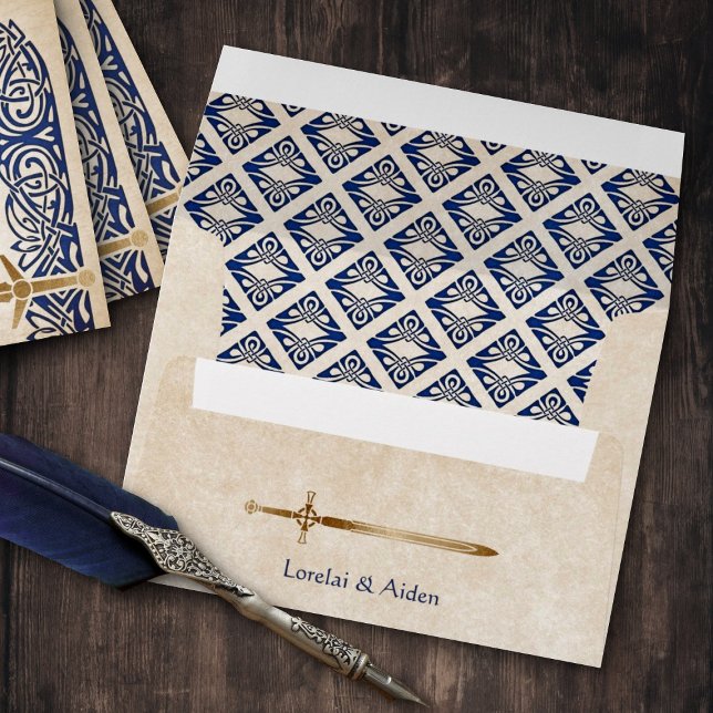 Swords Celtic Wedding Envelope (Creator Uploaded)