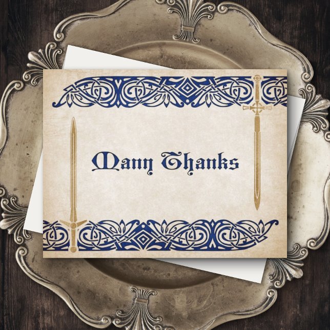 Swords Celtic Wedding Thank You Card (Creator Uploaded)