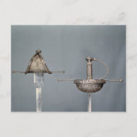 Swords: cup-hilted rapier of chiselled steel