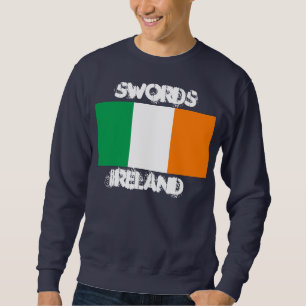 Swords, Ireland with Irish flag Sweatshirt
