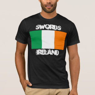 Swords, Ireland with Irish flag T-Shirt