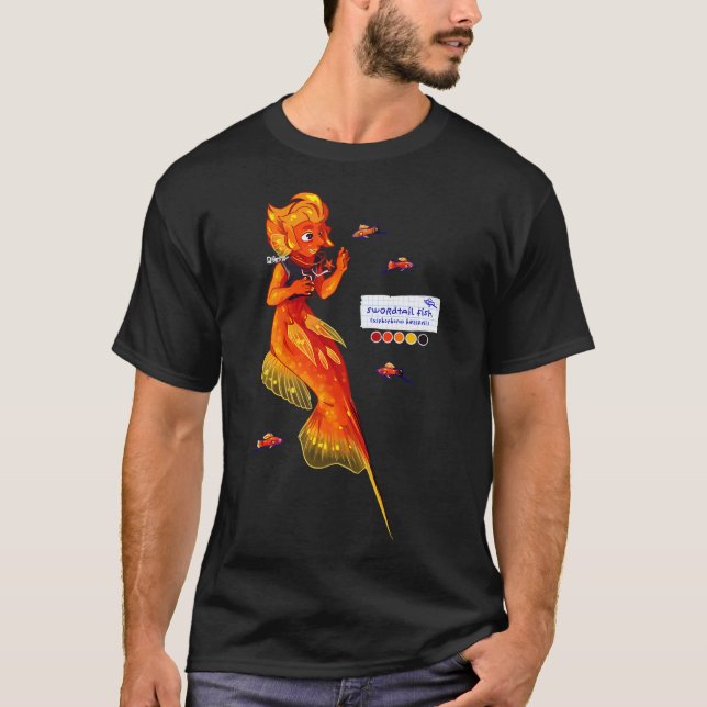 Swordtail Fish (Mermay 2024/5) T-Shirt (Front)