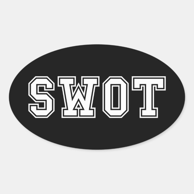 SWOT OVAL STICKER (Front)