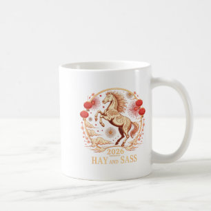 Sy 2026 Horse Lady Powered By Hay & S Zodiac G Coffee Mug