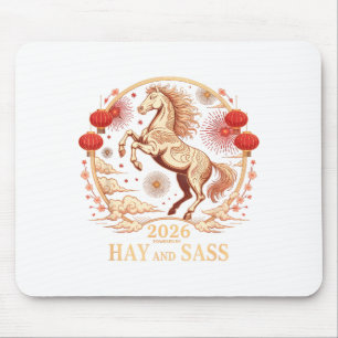 Sy 2026 Horse Lady Powered By Hay &amp; S Zodiac G Mouse Pad