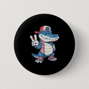 Sy Alligator Costume For Cartoon And Caps Lovers  6 Cm Round Badge
