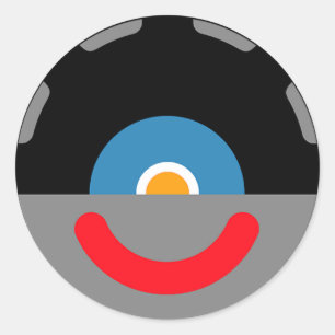 Sy-Clops Clupkitz Head Classic Round Sticker