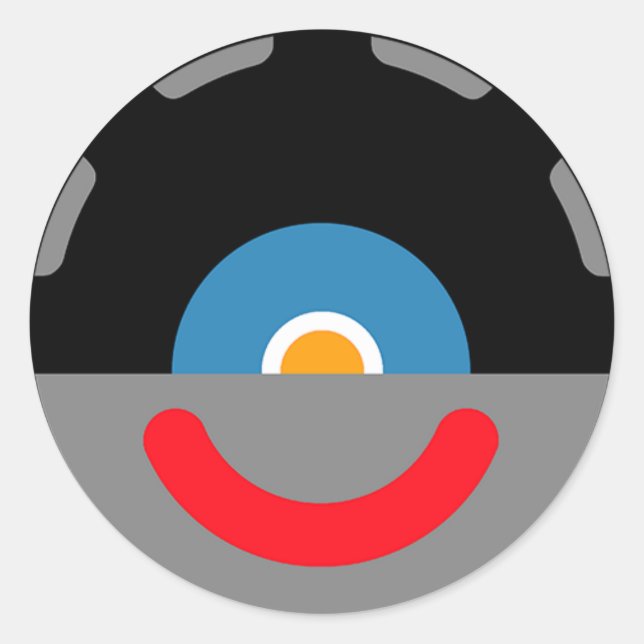 Sy-Clops Clupkitz Head Classic Round Sticker (Front)