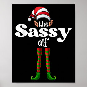 Sy Elf Christmas Family Matching Costume Elf Squad Poster