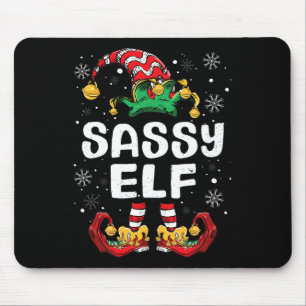 Sy Elf Family Matching Christmas Funny Mouse Pad