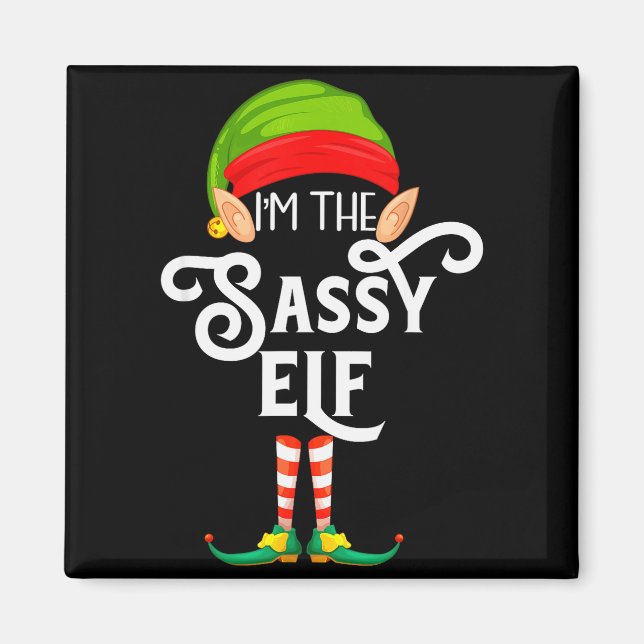 Sy Elf Family Matching Christmas  Magnet (Front)