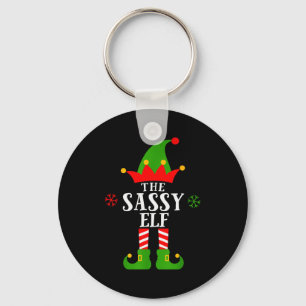 Sy Elf Funny Matching Family Group Christmas Pajam Key Ring