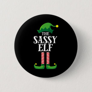 Sy Elf Matching Family Group Christmas Party 6 Cm Round Badge