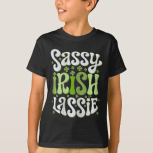 Sy Irish Lie St Patricks Day Women Girls Shamrock  T-Shirt