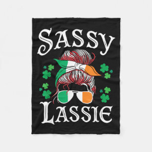 Sy Lie St Patricks Day Shamrock Fleece Blanket