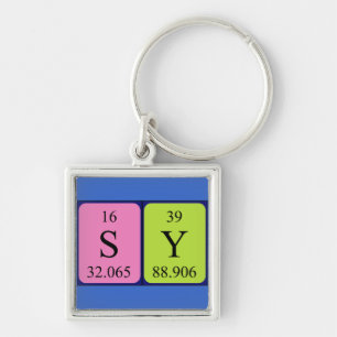 Sy periodic table name keyring 1