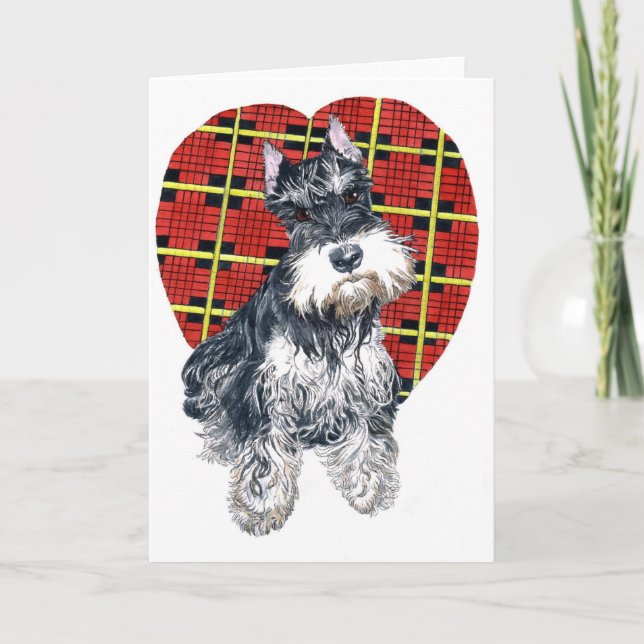 Sybil the Schnauzer Greeting card (Front)