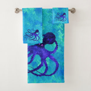 Sybille's Octopus II - Bathroom Towel Set