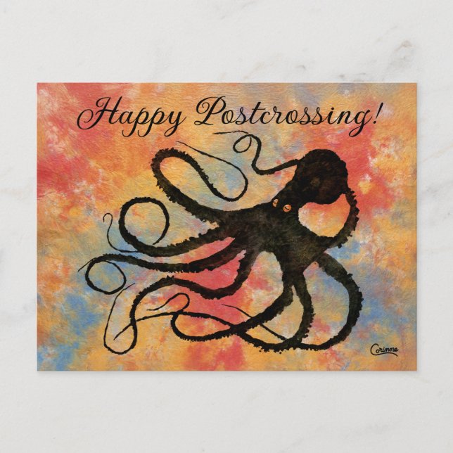 Sybille's Postcrossing Octopus - Postcard (Front)