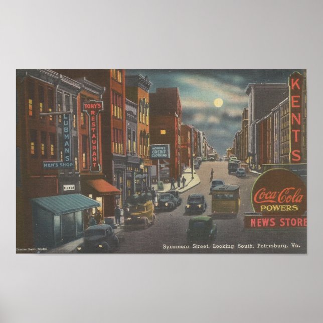 Sycamore Street PETERSBURG, VA 1940s Poster (Front)