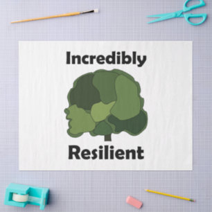Sycamore Tree Incredibly Resilient Inspirational Tissue Paper