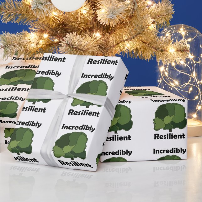 Sycamore Tree Incredibly Resilient Inspirational Wrapping Paper (Holidays)